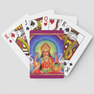 Hinduisk gudinna Lakshmi Maa Casinokort