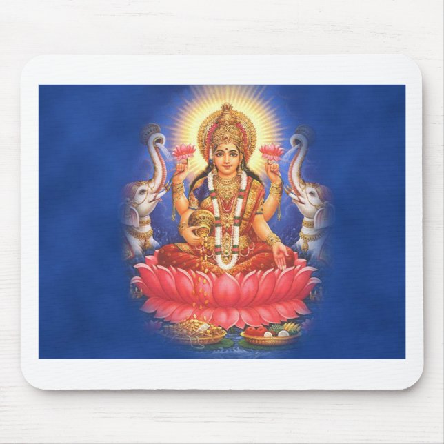 Hinduisk gudinna Laxmi Devi Mata Musmatta (Framsidan)