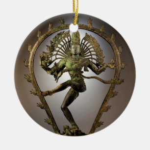 Hinduisk gudomShiva Tamil jagaretransformatorn Julgransprydnad Keramik