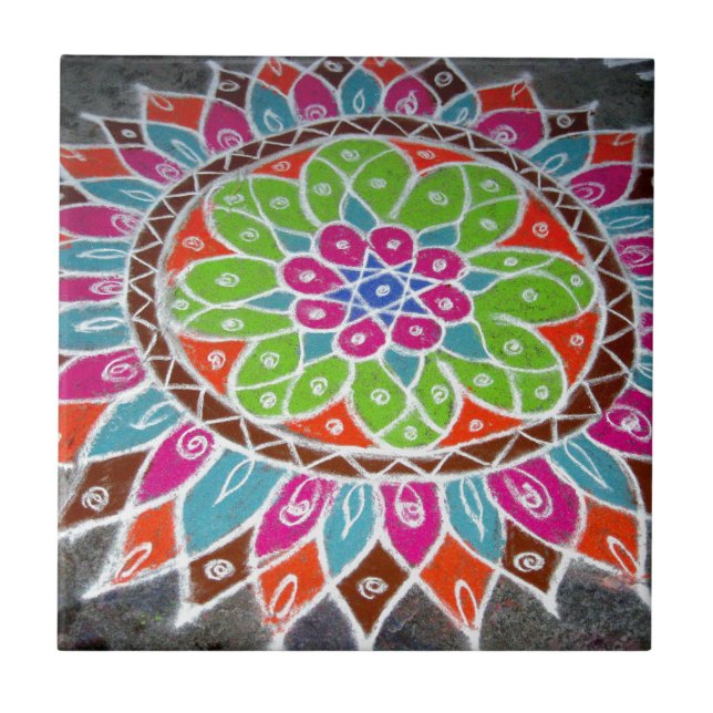 Hinduisk konst kakelplatta (Framsidan)