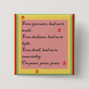 Hinduisk Mantra Om Knapp