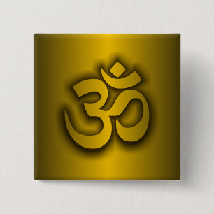 Hinduisk "Om ", Knapp