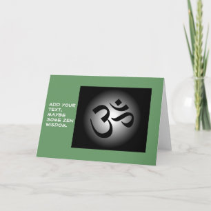 Hinduisk OM - Meditationsymbol Kort