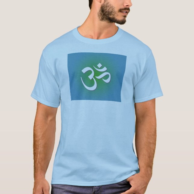Hinduisk OM - Meditationsymbol Tee Shirt (Framsida)