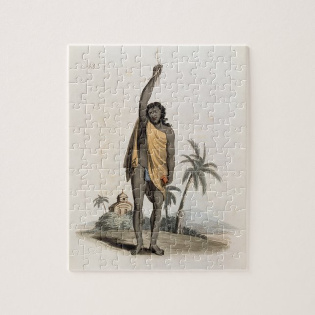 Hinduisk präst, pub. vid Edward Orme, 1804 Pussel (Vertikal)
