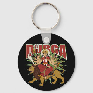 Hinduiska Durga Nyckelring