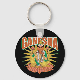 Hinduiska Ganesha Nyckelring