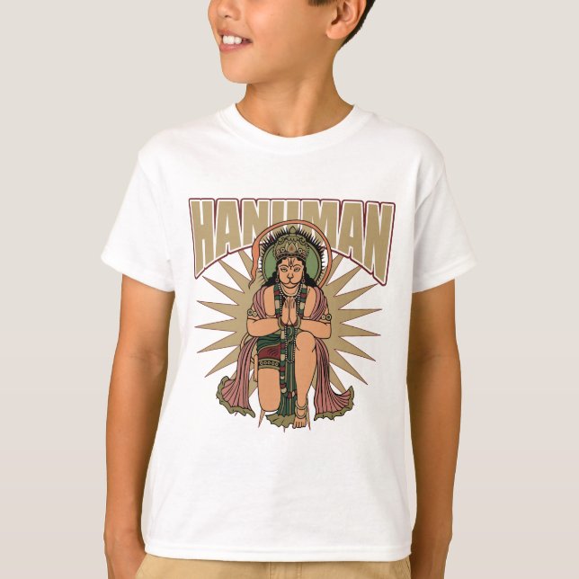Hinduiska Hanuman T-shirt (Framsida)