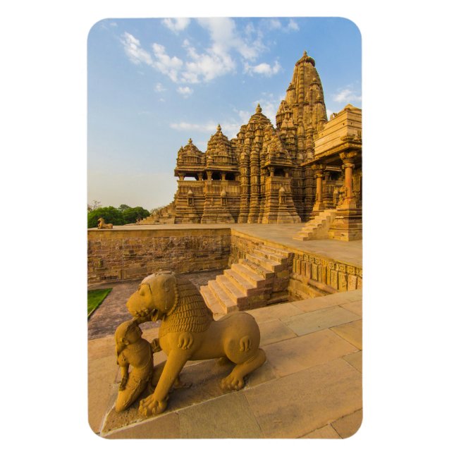 Hinduiska tempel i Khajuraho Magnet (Vertikal)