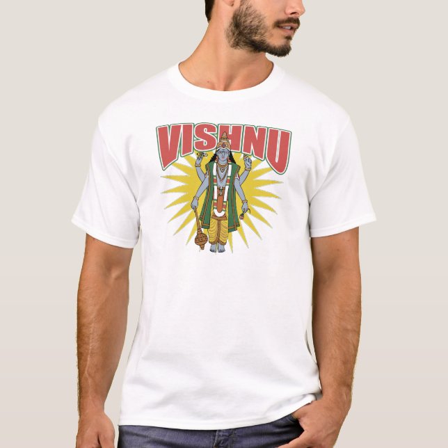 Hinduiska Vishnu Tee Shirt (Framsida)