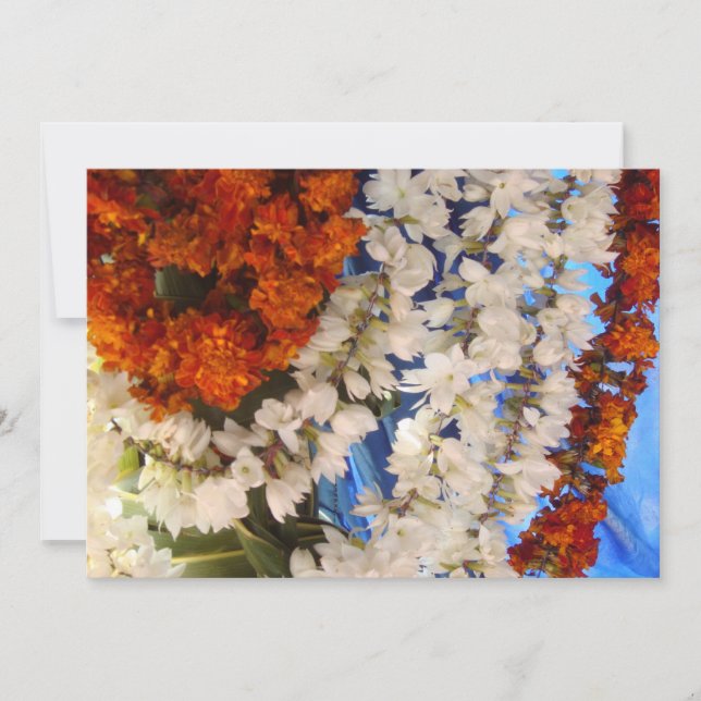 Hinduiskt bröllopgiftermål inbjudningar (Framsida)