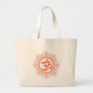 HINDUISKT - BUDDHA SYMBOLER OM, OHM JUMBO TYGKASSE