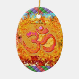 Hinduism för ramsa för symbol för Mantra för Julgransprydnad Keramik