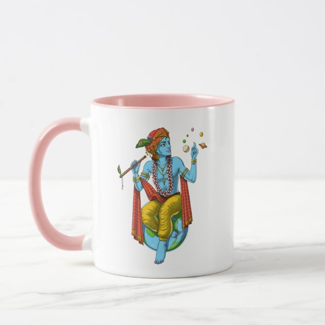 Hinduism Lord Krishna Mugg (Vänster)