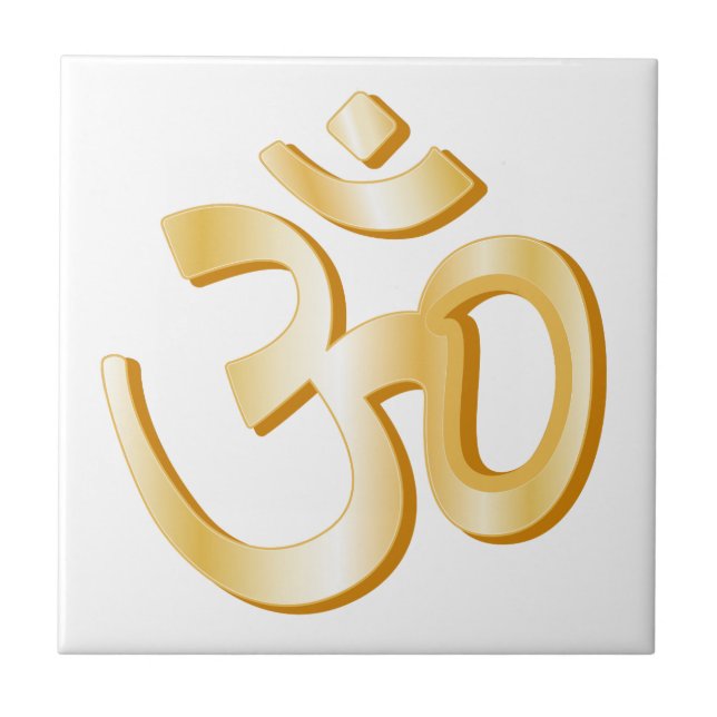 Hinduism Om Symbol Kakelplatta (Framsidan)