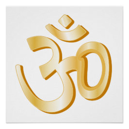 Hinduism Om Symbol Perfect Poster
