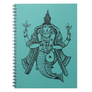 Hinduism: Vishnu Anteckningsbok Med Spiral