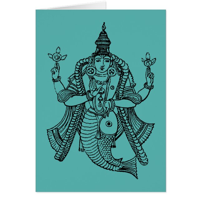Hinduism: Vishnu OBS Kort (Framsidan)