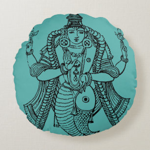 Hinduism: Vishnu Rund Kudde