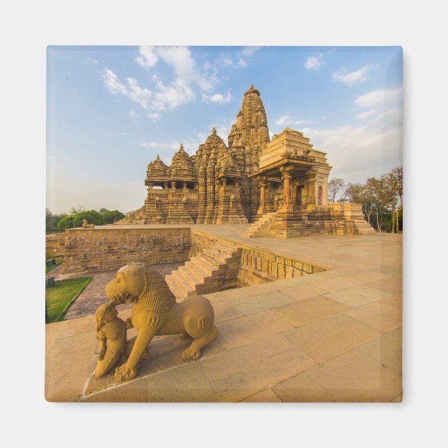 Hindutempel i Khajuraho Magnet (Framsidan)