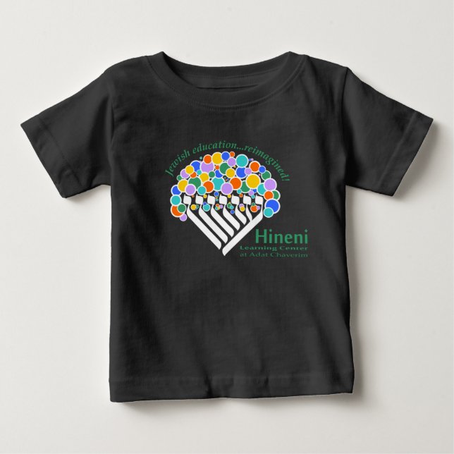 Hineni Learning Center Babies' T-Shirt - Svart (Framsida)