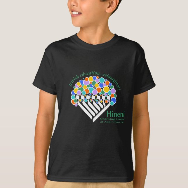 Hineni Learning Center Barn T-Shirt - Svart (Framsida)