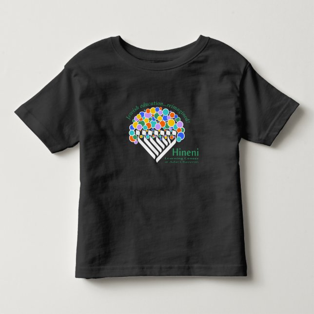 Hineni Learning Center Småbarns T-Shirt - Svart (Framsida)