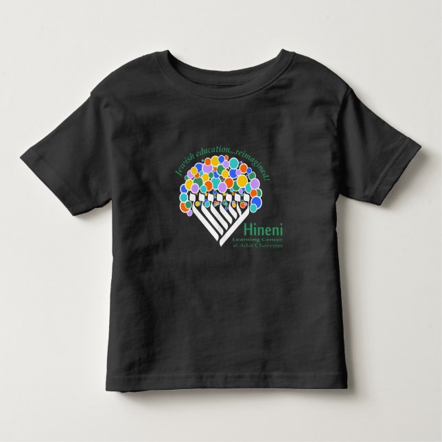 Hineni Learning Center Toddlers' T-Shirt - Black (Framsida)