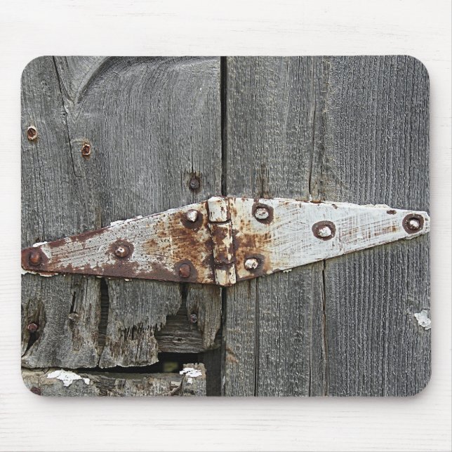 Hinge på Old Barn Wood Musmatta (Framsidan)