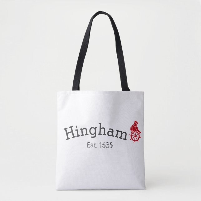 Hingham Massachusetts Tote Bag Tygkasse (Framsida)