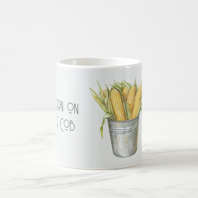 Hink med majskolvar kaffemugg (Center)