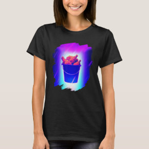Hink med stekt kyckling Rolig kycklingvinge Drumst T Shirt