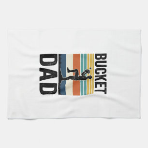 Hink Pappa Retro Baseball Pappa Vektordesign_1 Kökshandduk