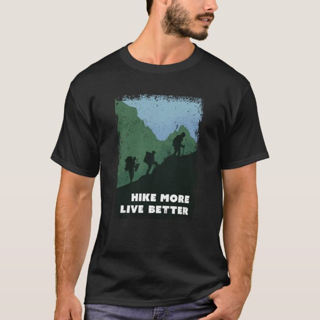Hinkande bergsjulklapp för Hiker T Shirt (Framsida)