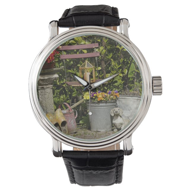 Hinkar, skor och blommor, Zaanse Schans, Armbandsur (Framsida)
