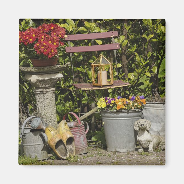 Hinkar, skor och blommor, Zaanse Schans, Magnet (Framsidan)