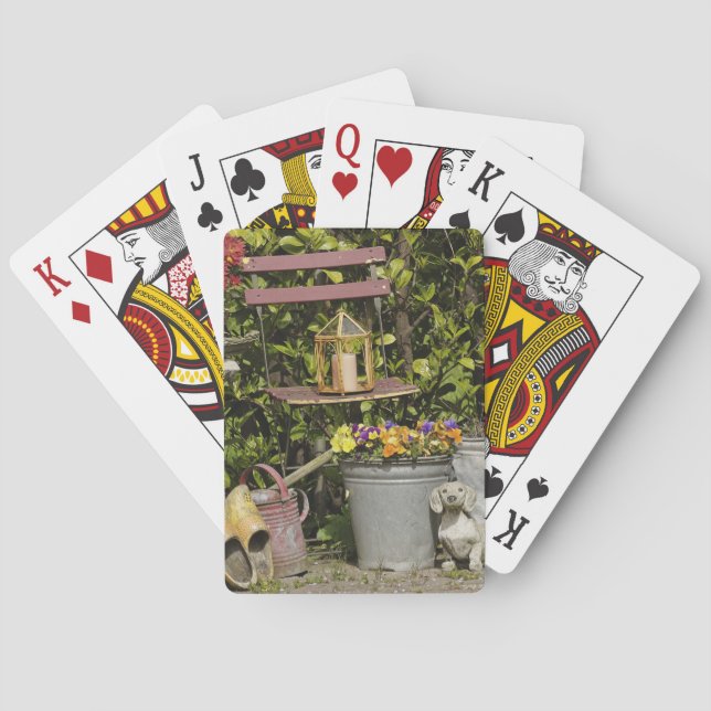 Hinkar, skor och blommor, Zaanse Schans, Spel Kort (Baksidan)