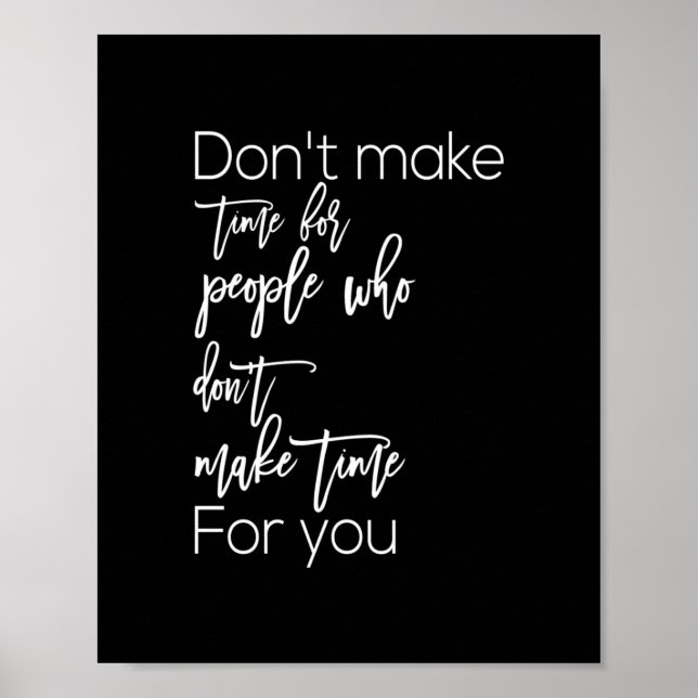 hinner inte folk ta tid för dig poster (Framsidan)