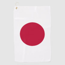 Hinomaru Rising Sun Japan Flag Golfhanddukar