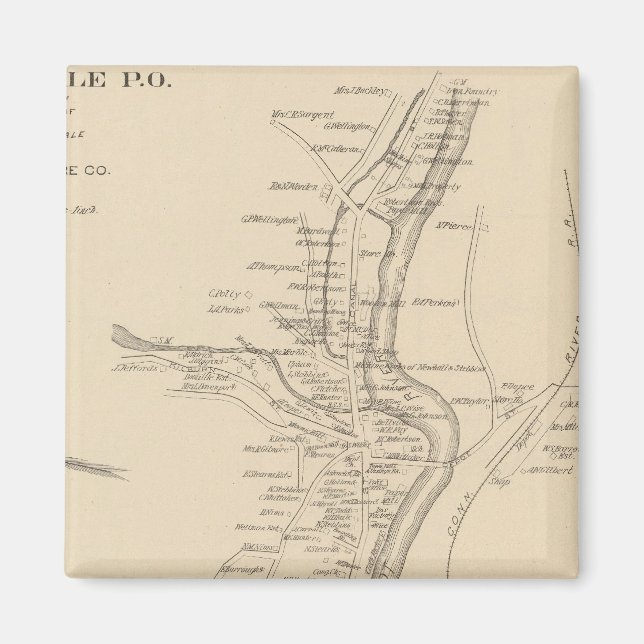 Hinsdale PO Magnet (Framsidan)