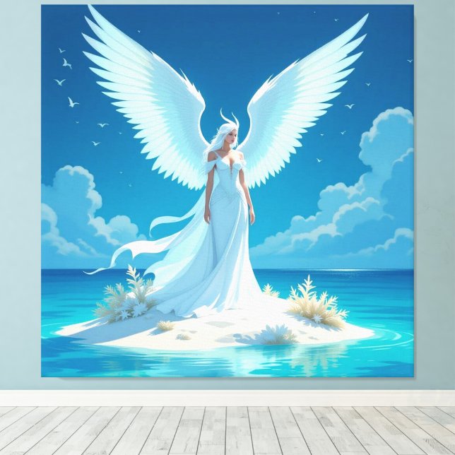 „Hinter der Eismauer – Das verborgene Reich“ Canvastryck (Insitu (trägolv))