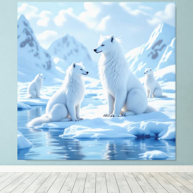 „Hinter der Eismauer – Das verborgene Reich“ Canvastryck (Insitu (trägolv))