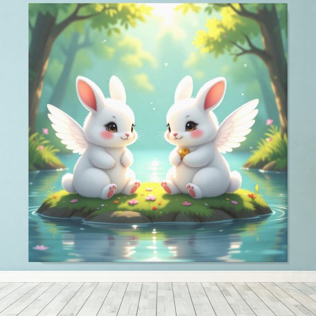 „Hinter der Eismauer – Das verborgene Reich“ Canvastryck (Insitu (trägolv))