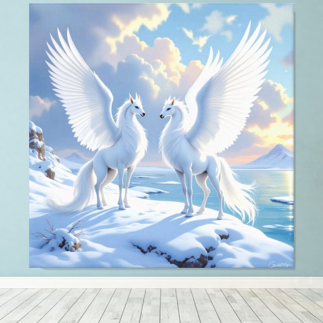 „Hinter der Eismauer – Das verborgene Reich“ Canvastryck (Insitu (trägolv))