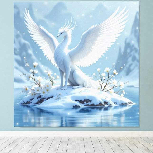 „Hinter der Eismauer – Das verborgene Reich“ Canvastryck (Insitu (trägolv))