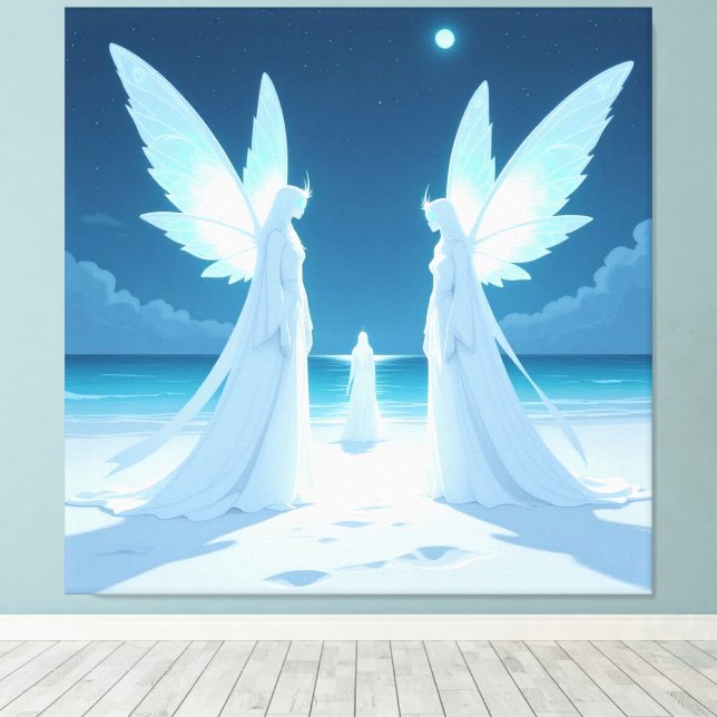 „Hinter der Eismauer – Das verborgene Reich“ Canvastryck (Insitu (trägolv))