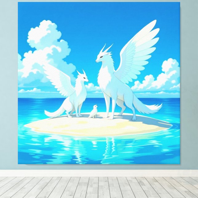 „Hinter der Eismauer – Das verborgene Reich“ Canvastryck (Insitu (trägolv))