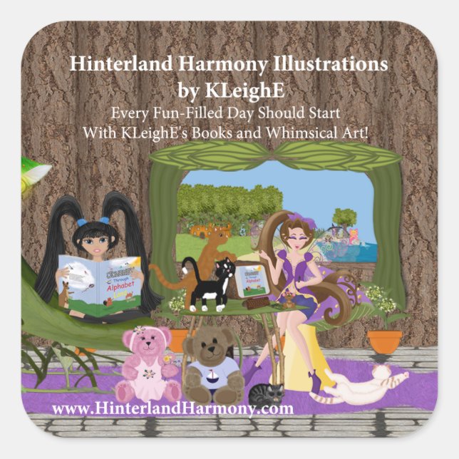 Hinterland Harmony Fyrkantigt Klistermärke (Framsida)