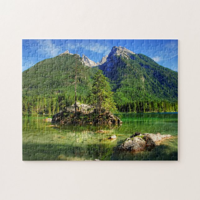 Hintersee Ramsau Bayern. Pussel (Horisontell)