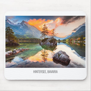 Hintersee-sjön, Bayern, Tyskland Musmatta